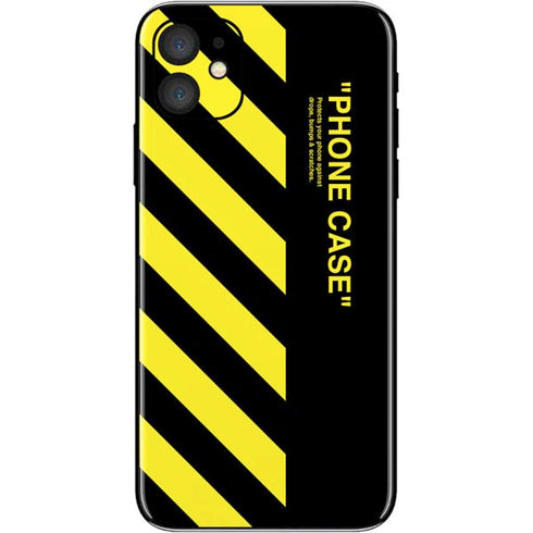 Black and Yellow Stripes iPhone 11 Skin