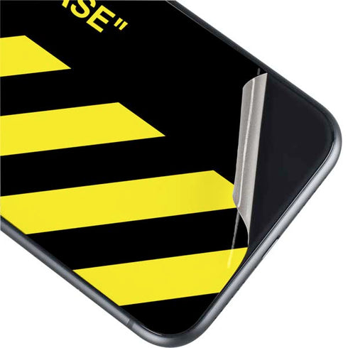 Black and Yellow Stripes iPhone 11 Skin