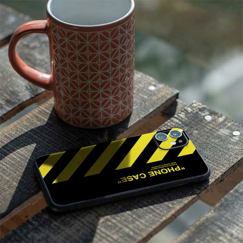 Black and Yellow Stripes iPhone 11 Skin