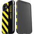 Black and Yellow Stripes iPhone 12 Mini Impact Case