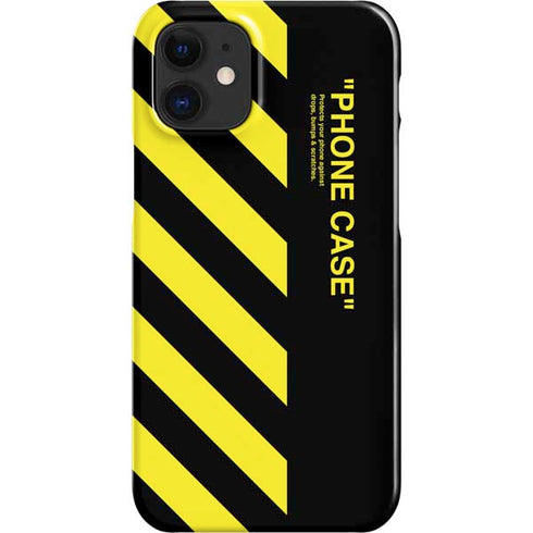 Black and Yellow Stripes iPhone 12 Mini Lite Case