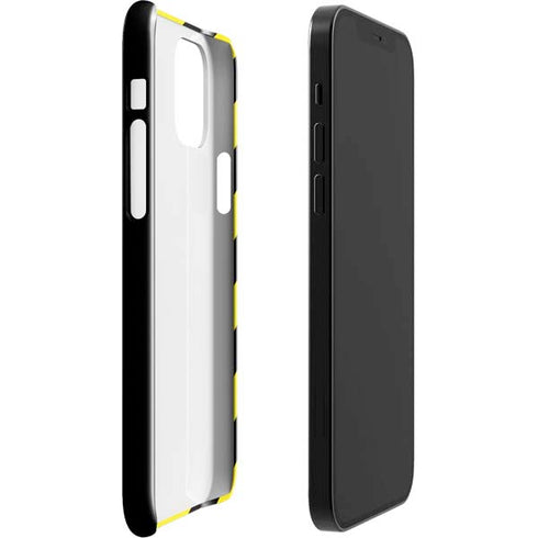 Black and Yellow Stripes iPhone 12 Mini Lite Case