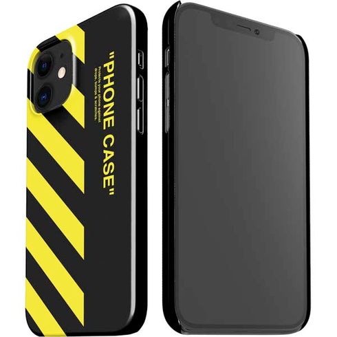 Black and Yellow Stripes iPhone 12 Mini Lite Case