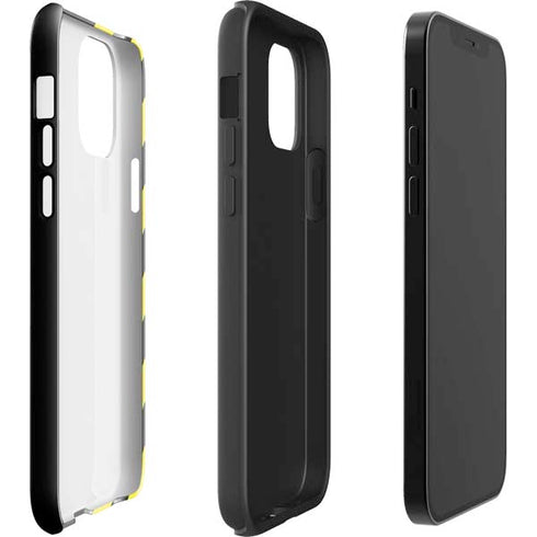 Black and Yellow Stripes iPhone 12 Pro Impact Case