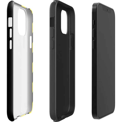 Black and Yellow Stripes iPhone 12 Pro Max Impact Case