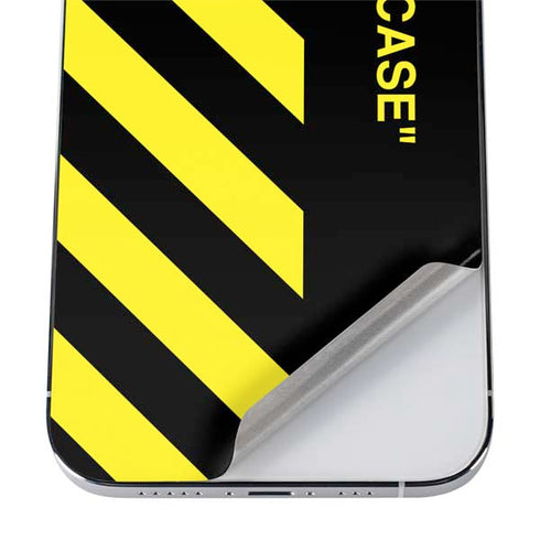 Black and Yellow Stripes iPhone 12 Pro Max Skin