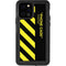 Black and Yellow Stripes iPhone 12 Pro Waterproof Case