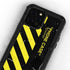 Black and Yellow Stripes iPhone 12 Pro Waterproof Case