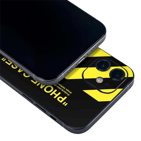 Black and Yellow Stripes iPhone 12 Skin