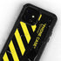 Black and Yellow Stripes iPhone 12 Waterproof Case