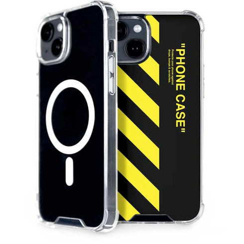 Black and Yellow Stripes iPhone 13 MagSafe Case