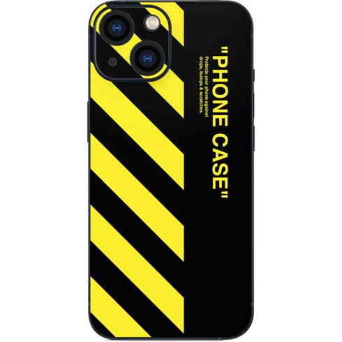 Black and Yellow Stripes iPhone 13 Mini Skin