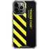Black and Yellow Stripes iPhone 13 Pro Max Clear Case