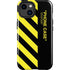 Black and Yellow Stripes iPhone 14 Plus Impact Case