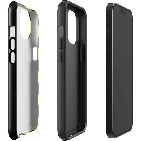 Black and Yellow Stripes iPhone 15 Impact Case