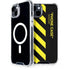 Black and Yellow Stripes iPhone 15 Plus MagSafe Case