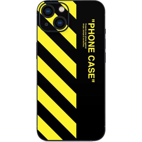 Black and Yellow Stripes iPhone 15 Plus Skin