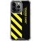 Black and Yellow Stripes iPhone 15 Pro Clear Case