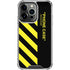 Black and Yellow Stripes iPhone 15 Pro Clear Case