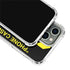 Black and Yellow Stripes iPhone 15 Pro Clear Case