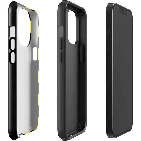Black and Yellow Stripes iPhone 15 Pro Impact Case