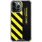Black and Yellow Stripes iPhone 15 Pro Max Clear Case