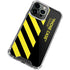 Black and Yellow Stripes iPhone 15 Pro Max Clear Case