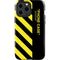 Black and Yellow Stripes iPhone 15 Pro Max Impact Case