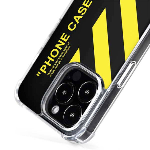 Black and Yellow Stripes iPhone 15 Pro Max MagSafe Case