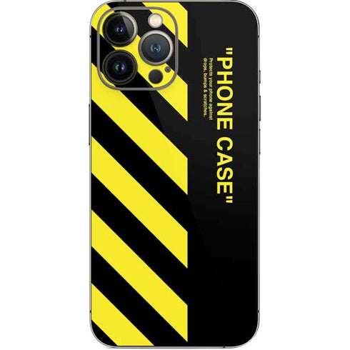 Black and Yellow Stripes iPhone 14 Pro Max Skin