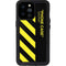 Black and Yellow Stripes iPhone 14 Pro Max Waterproof Case