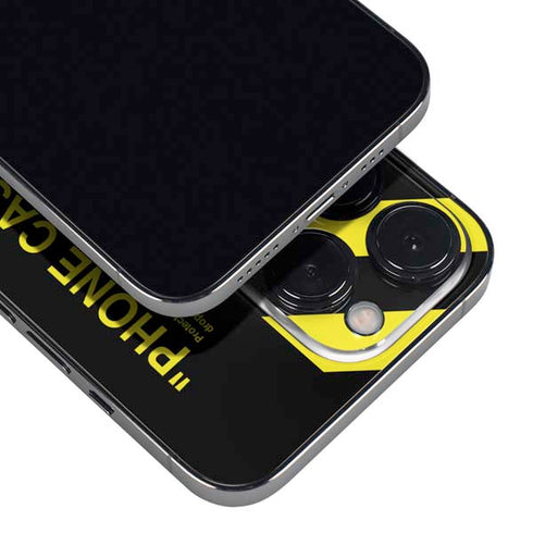 Black and Yellow Stripes iPhone 15 Pro Skin
