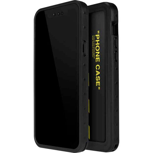Black and Yellow Stripes iPhone 15 Waterproof Case
