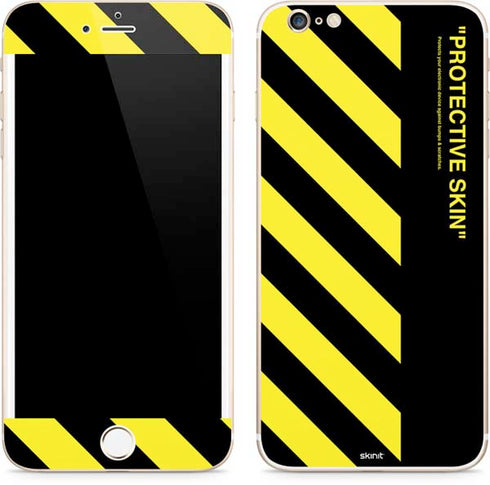 Black and Yellow Stripes iPhone 6/6s Plus Skin
