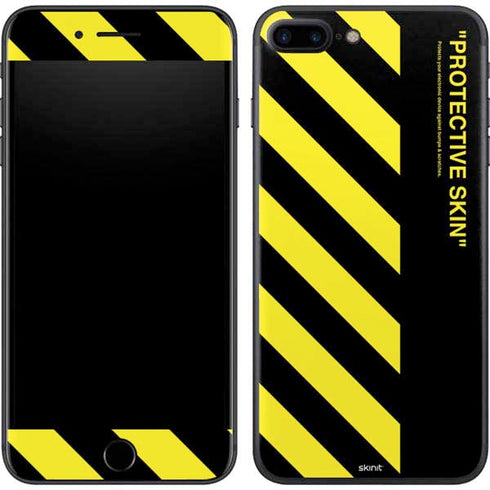 Black and Yellow Stripes iPhone 7 Plus Skin