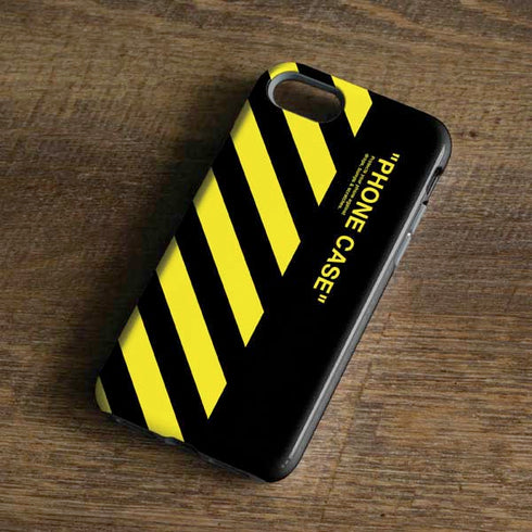 Black and Yellow Stripes iPhone 7 Pro Case