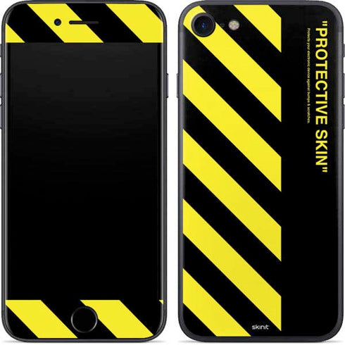 Black and Yellow Stripes iPhone 7 Skin