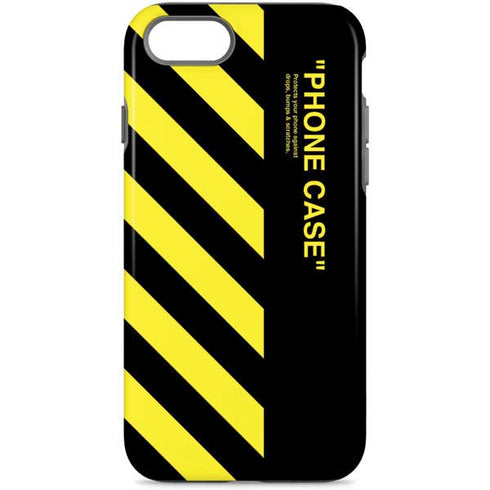 Black and Yellow Stripes iPhone 8 Pro Case