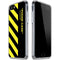 Black and Yellow Stripes iPhone SE (2nd & 3rd Gen) Clear Case