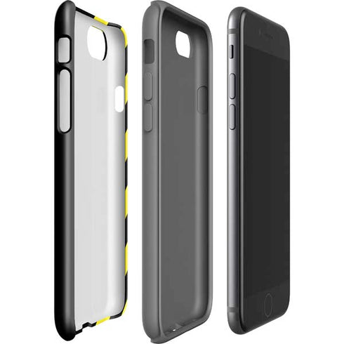 Black and Yellow Stripes iPhone SE (2nd & 3rd Gen) Pro Case