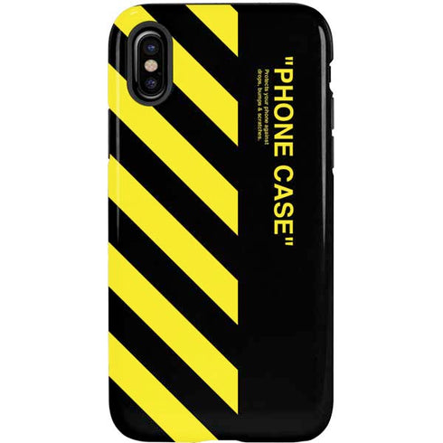 Black and Yellow Stripes iPhone X Pro Case