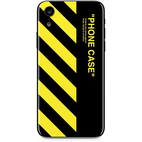 Black and Yellow Stripes iPhone XR Skin