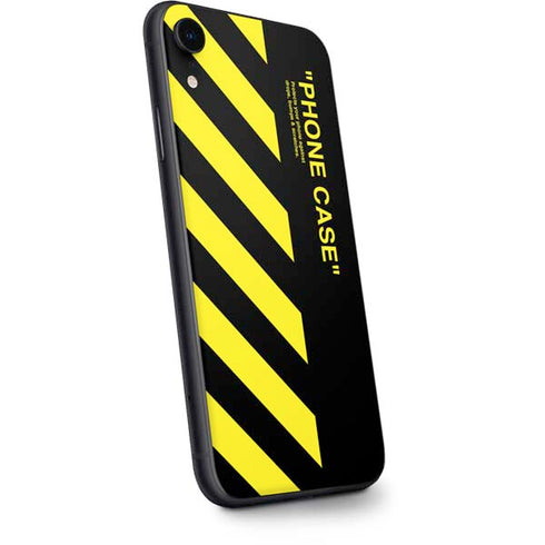 Black and Yellow Stripes iPhone XR Skin