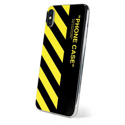 Black and Yellow Stripes iPhone XS Skin