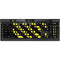Black and Yellow Stripes K95 RGB PLATINUM Mechanical Gaming Keyboard Skin