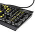 Black and Yellow Stripes K95 RGB PLATINUM Mechanical Gaming Keyboard Skin