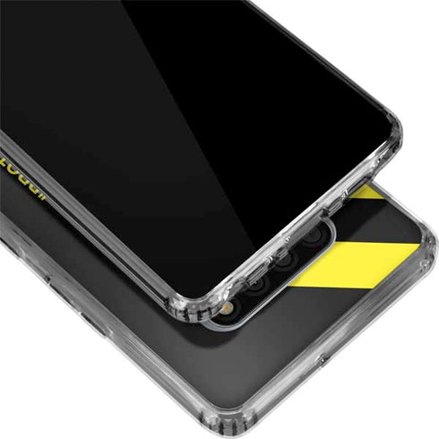 Black and Yellow Stripes LG Stylo 6 Clear Case