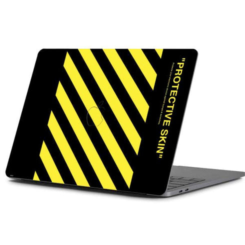 Black and Yellow Stripes Apple MacBook Pro 13-inch Skin