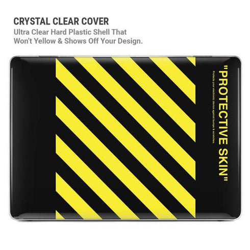 Black and Yellow Stripes MacBook Pro 13in (2020) Case plus Skin