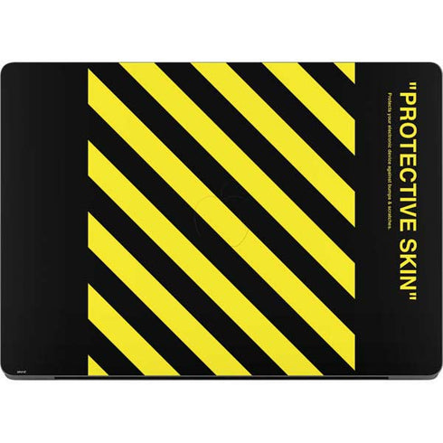 Black and Yellow Stripes MacBook Pro 14in (2021-24) Skin